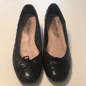 Paul Mayer quilted block heel shoes